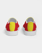 Spain Flag Women's Slip-On Canvas Shoe - Conscious Apparel Store