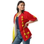 Spain Football Themed Button-Down Sport Jersey - Conscious Apparel Store