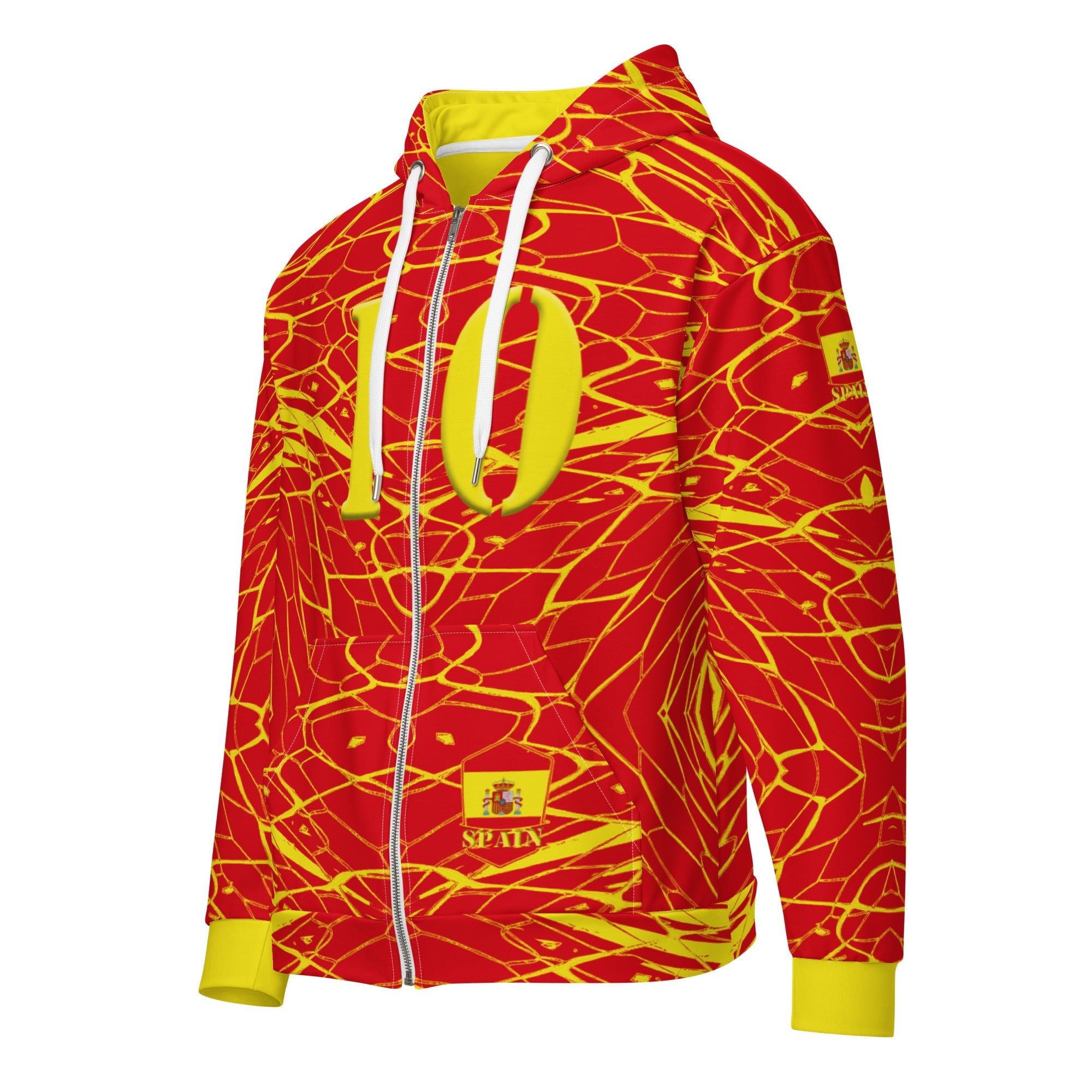 Spain Football Unisex zip hoodie - Conscious Apparel Store