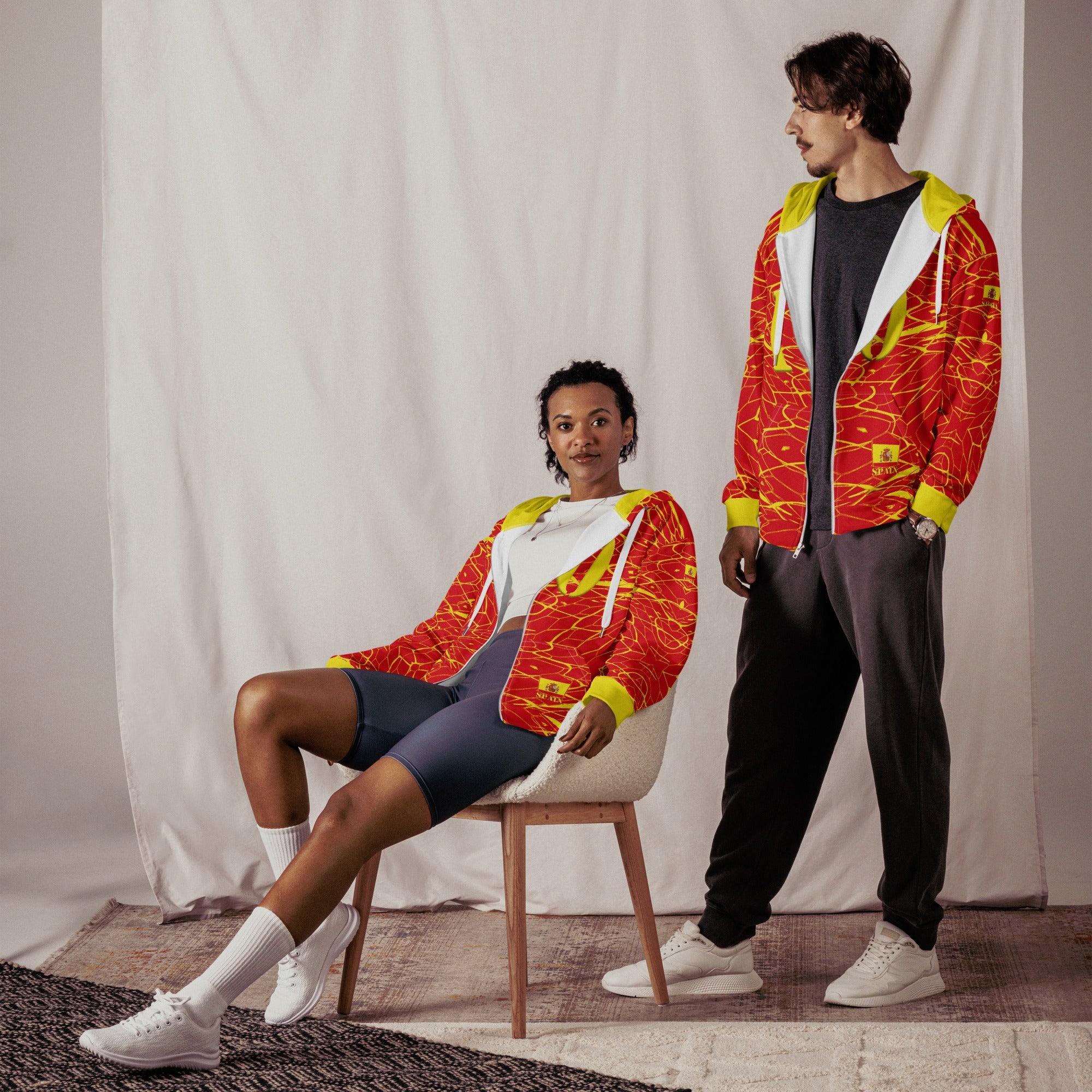 Spain Football Unisex zip hoodie - Conscious Apparel Store