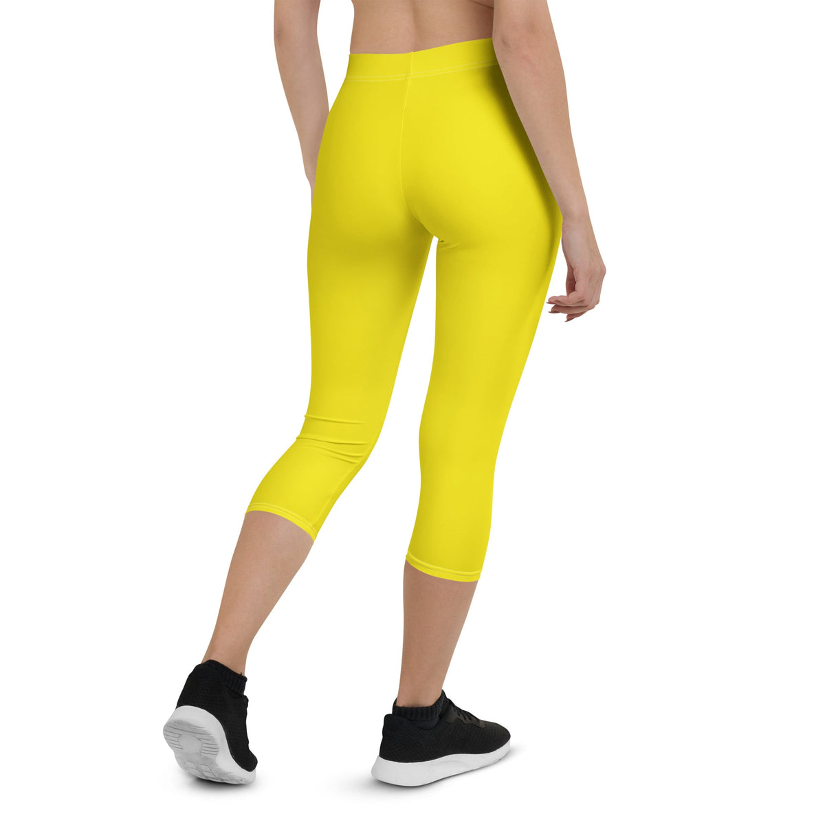 Spain Yellow Capri Leggings - Conscious Apparel Store