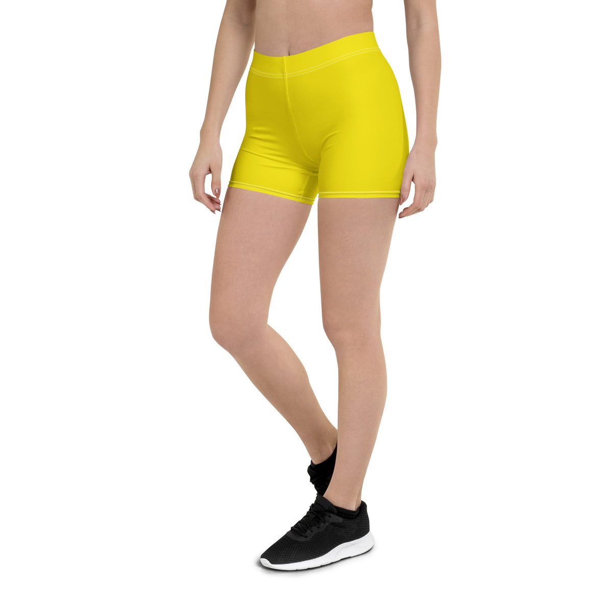 Spain Yellow Leggings Shorts - Conscious Apparel Store