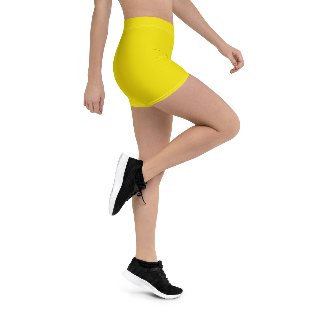 Spain Yellow Leggings Shorts - Conscious Apparel Store