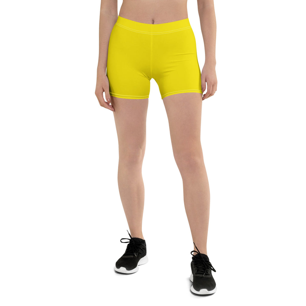 Spain Yellow Leggings Shorts - Conscious Apparel Store