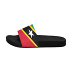 St Kitt & Nevis Flag Men's Slide Sandals - Conscious Apparel Store