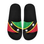 St Kitt & Nevis Flag Men's Slide Sandals - Conscious Apparel Store