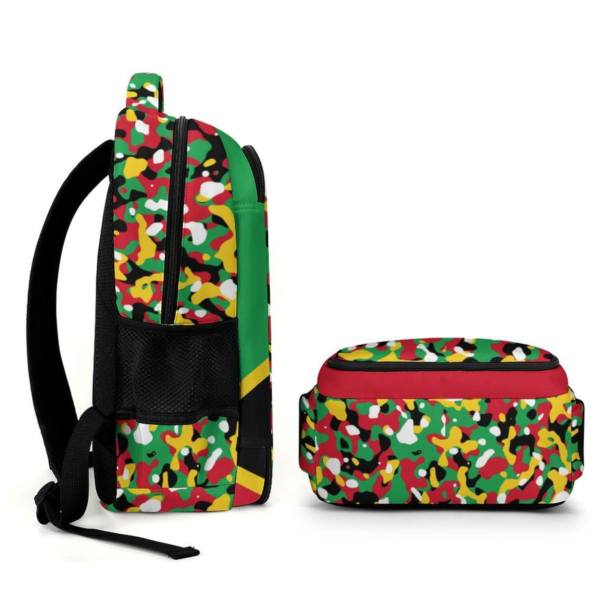 St Kitts Flag Camo Casual Backpack - Conscious Apparel Store