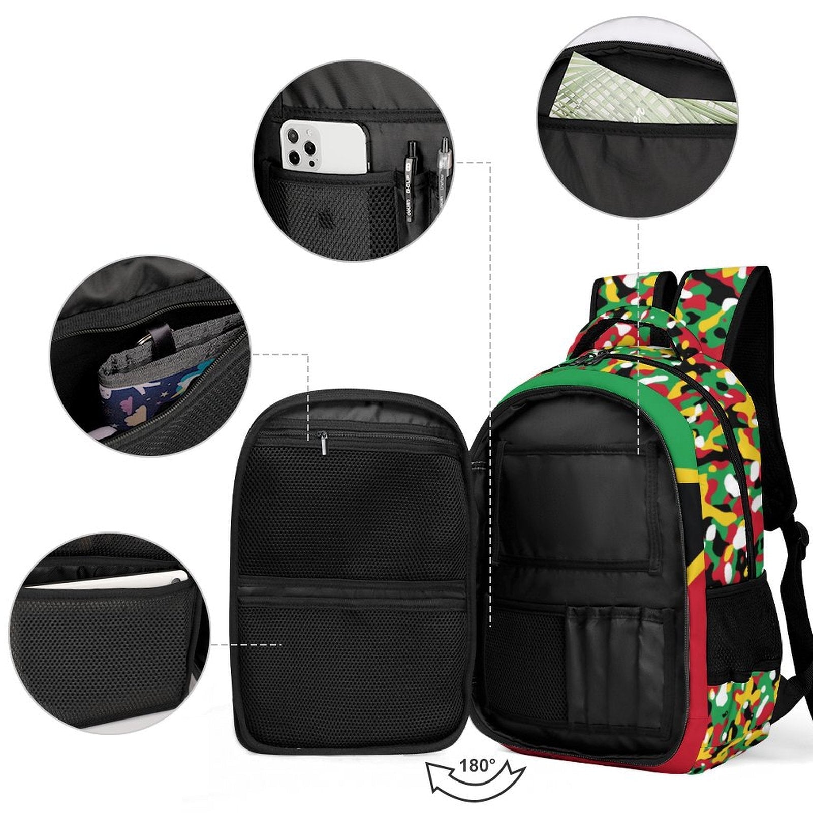 St Kitts Flag Casual Backpack - Conscious Apparel Store