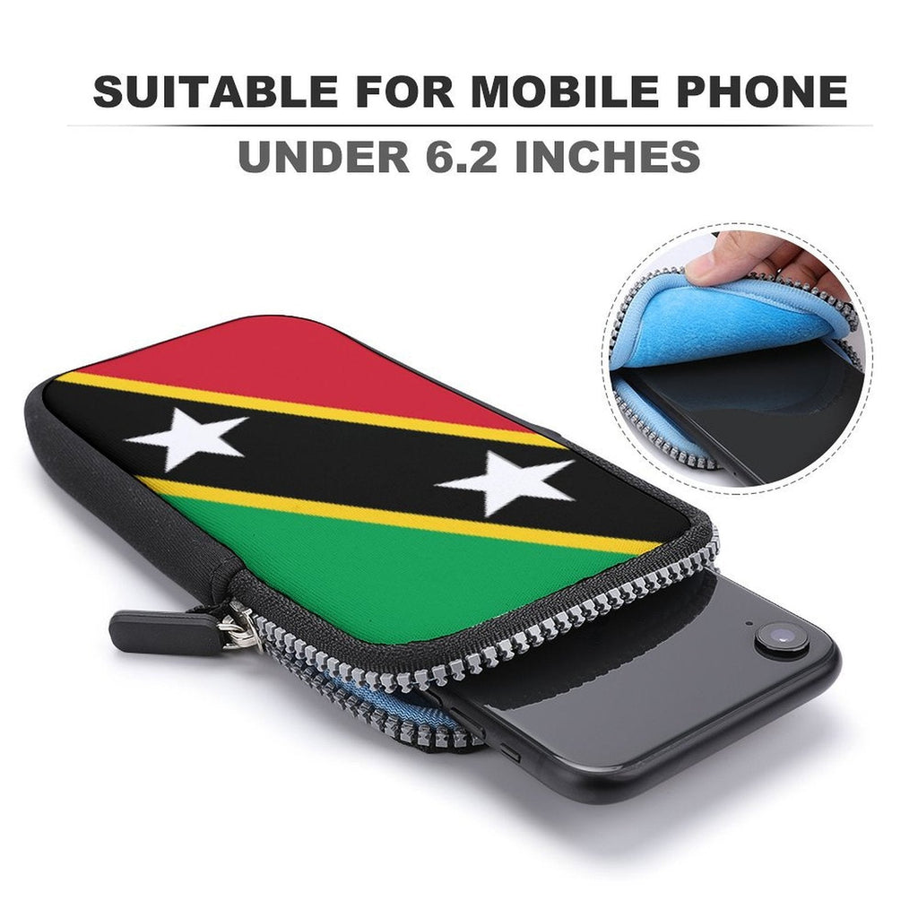 St Kitts Flag Mobile Phone Purse - Conscious Apparel Store