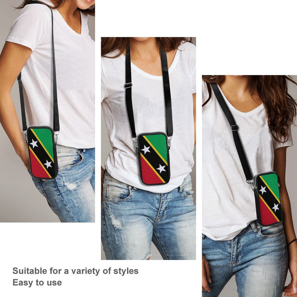 St Kitts Flag Mobile Phone Purse - Conscious Apparel Store