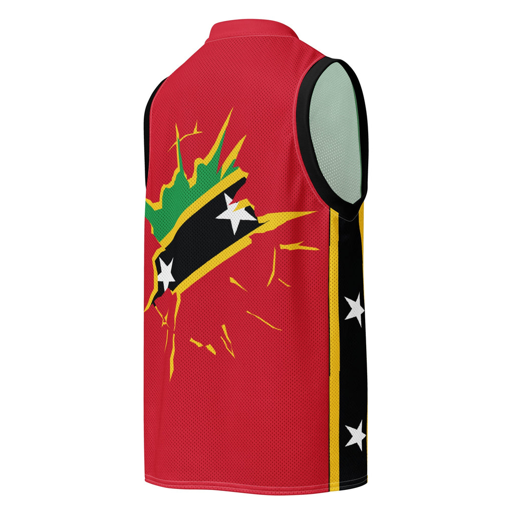 St Kitts Flag Premium Sport Jersey Tank Top - Conscious Apparel Store
