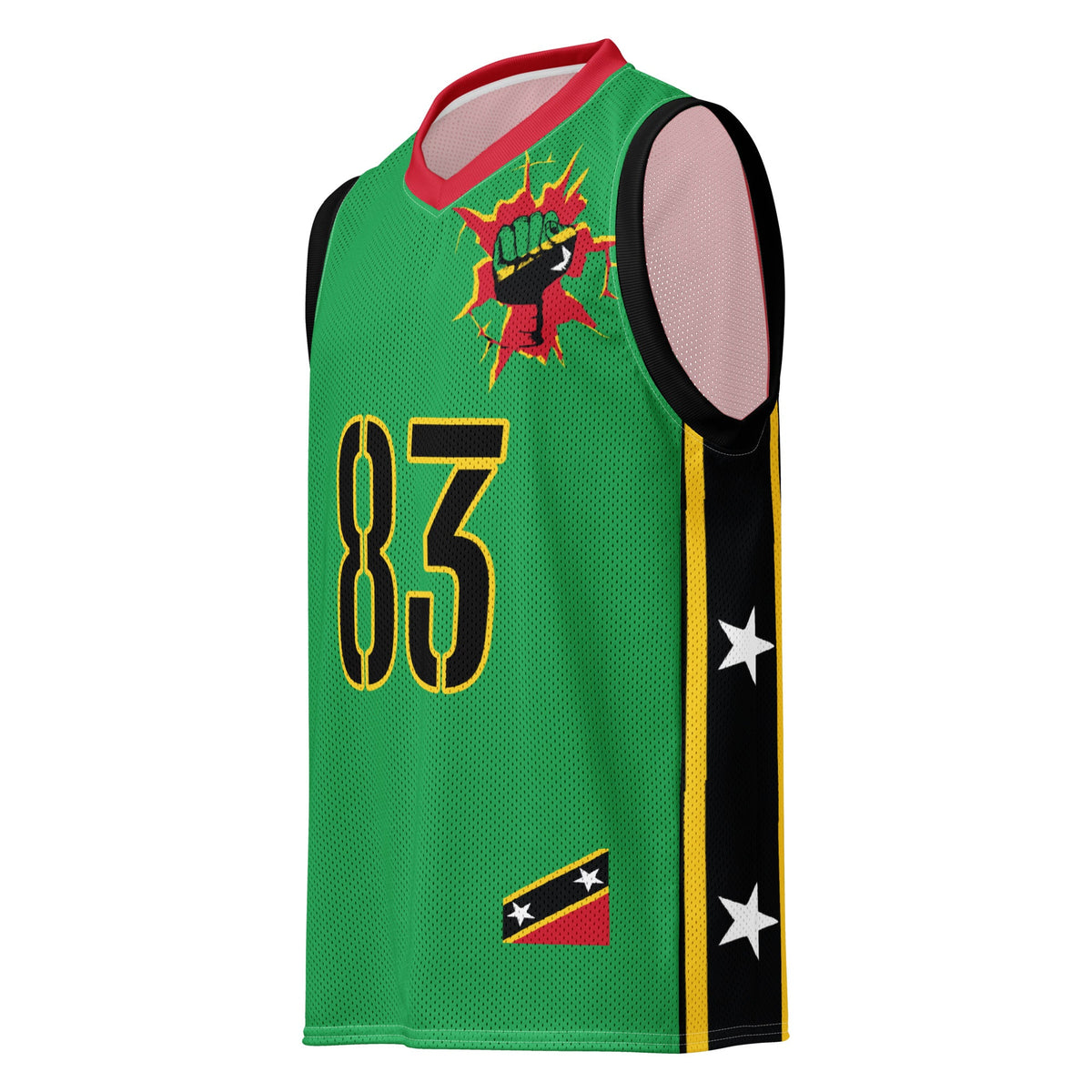 St Kitts Flag Premium Sport Jersey Tank Top - Conscious Apparel Store