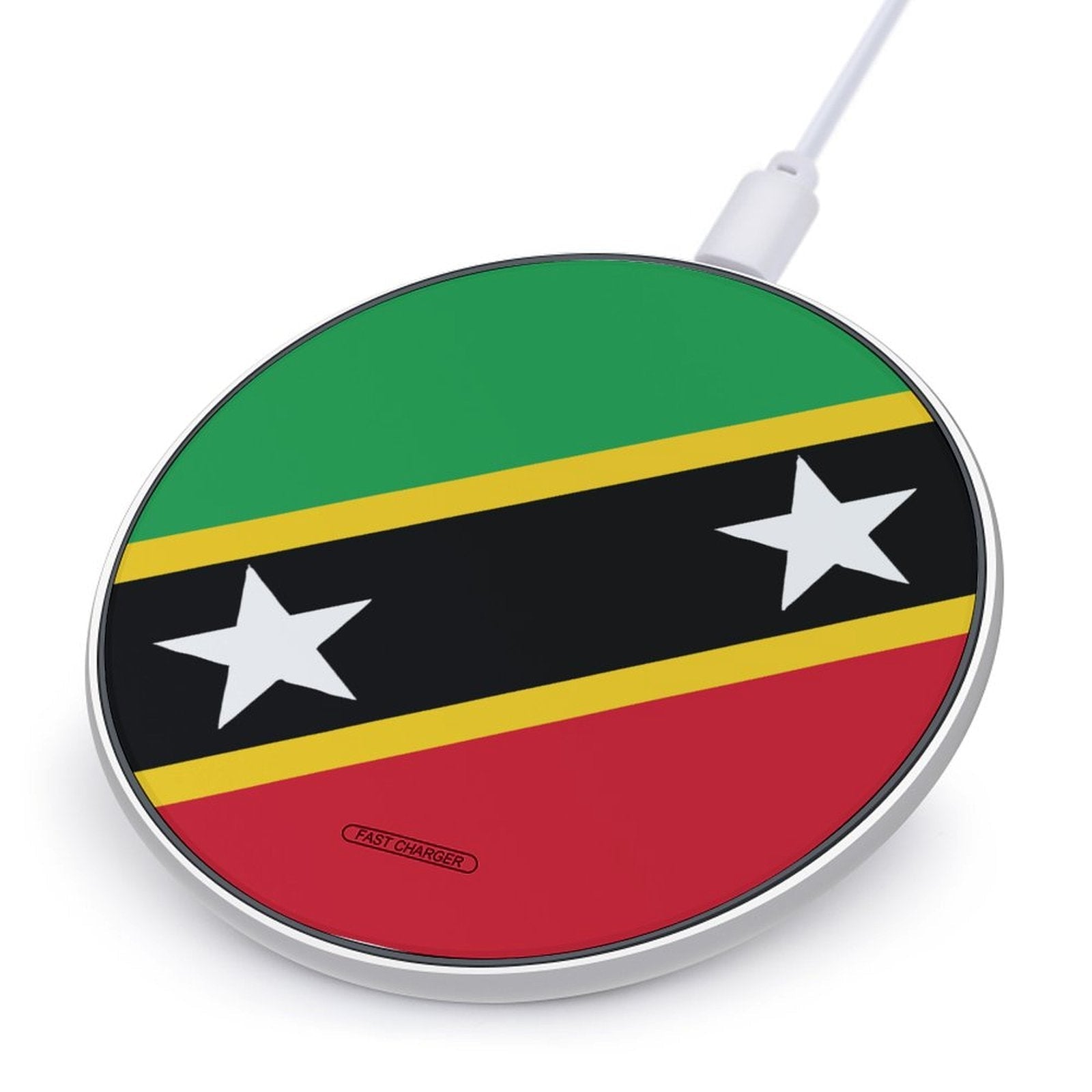 St Kitts Flag Wireless Charging Pad - Conscious Apparel Store