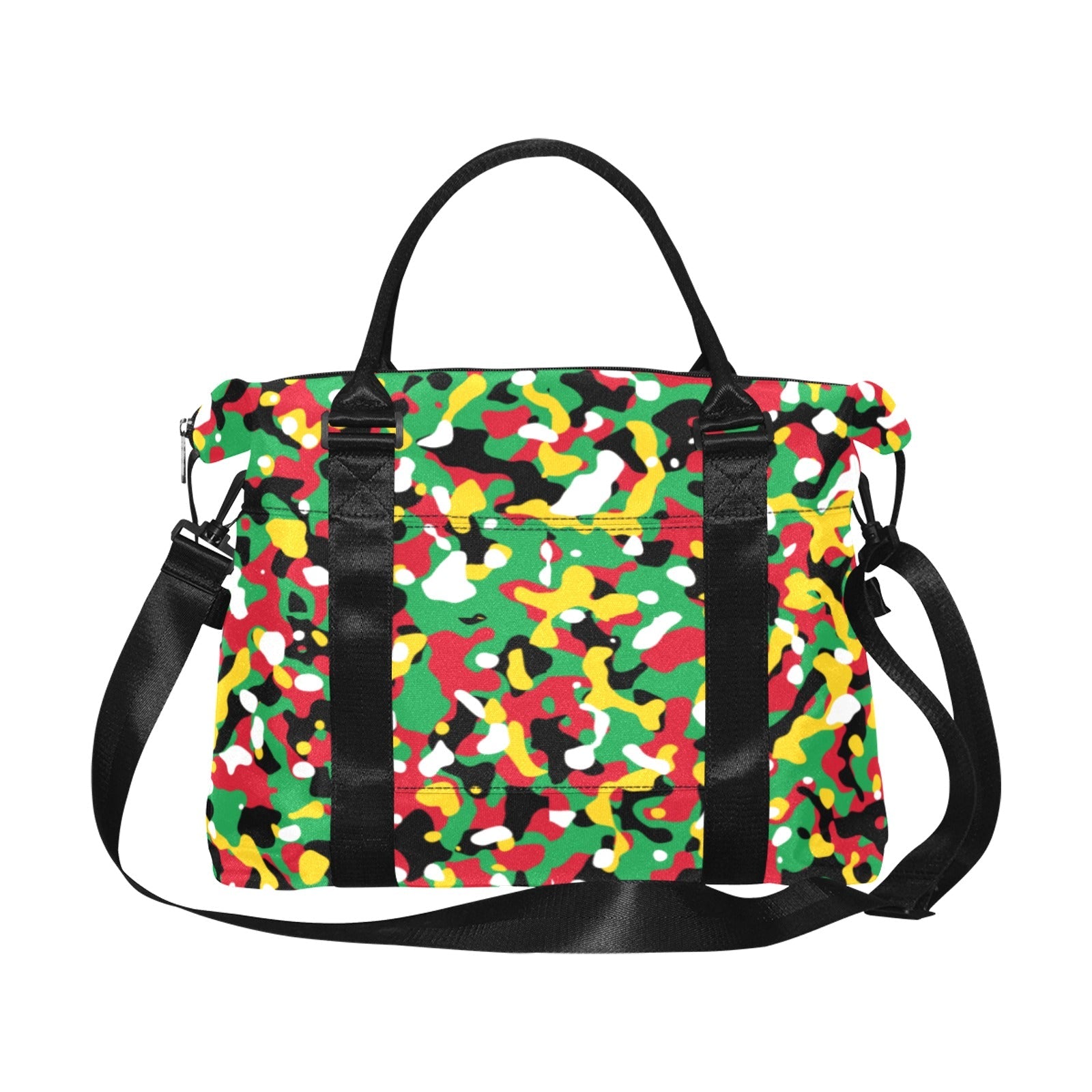 St Kitts & Nevis Flag Camo Large Capacity Duffle Bag - Conscious Apparel Store