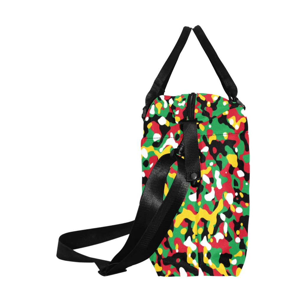 St Kitts & Nevis Flag Camo Large Capacity Duffle Bag - Conscious Apparel Store