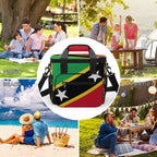 St Kitts & Nevis Flag Insulated Cooler Bag - Conscious Apparel Store