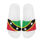 St Kitts & Nevis Flag Men's Slide Sandals - Conscious Apparel Store
