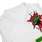 St Kitts & Nevis Flag (White) Premium Sport Jersey Tank Top - Conscious Apparel Store