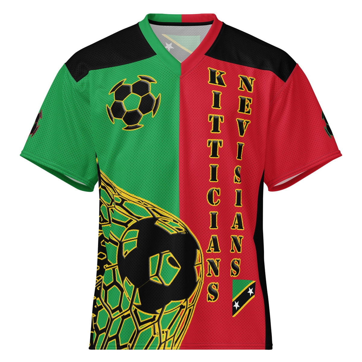St Kitts & Nevis Football Sport Jersey - Conscious Apparel Store