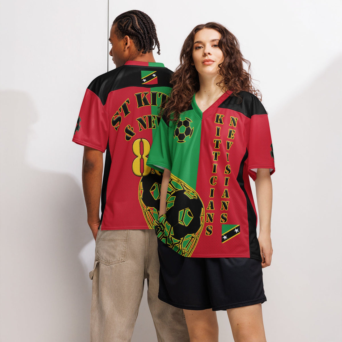 St Kitts & Nevis Football Sport Jersey - Conscious Apparel Store