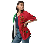 St Kitts & Nevis Football Themed Button-Down Sport Jersey - Conscious Apparel Store