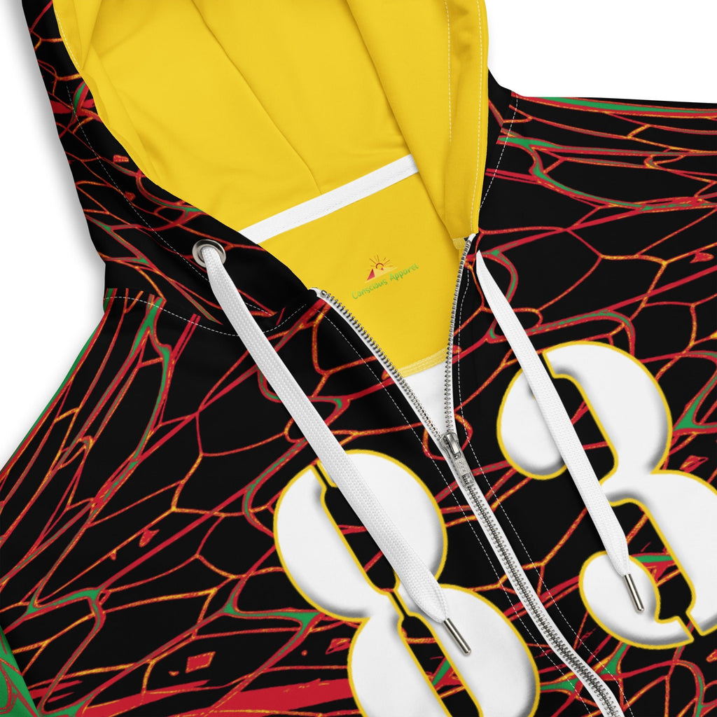 St Kitts & Nevis Football Unisex zip hoodie - Conscious Apparel Store