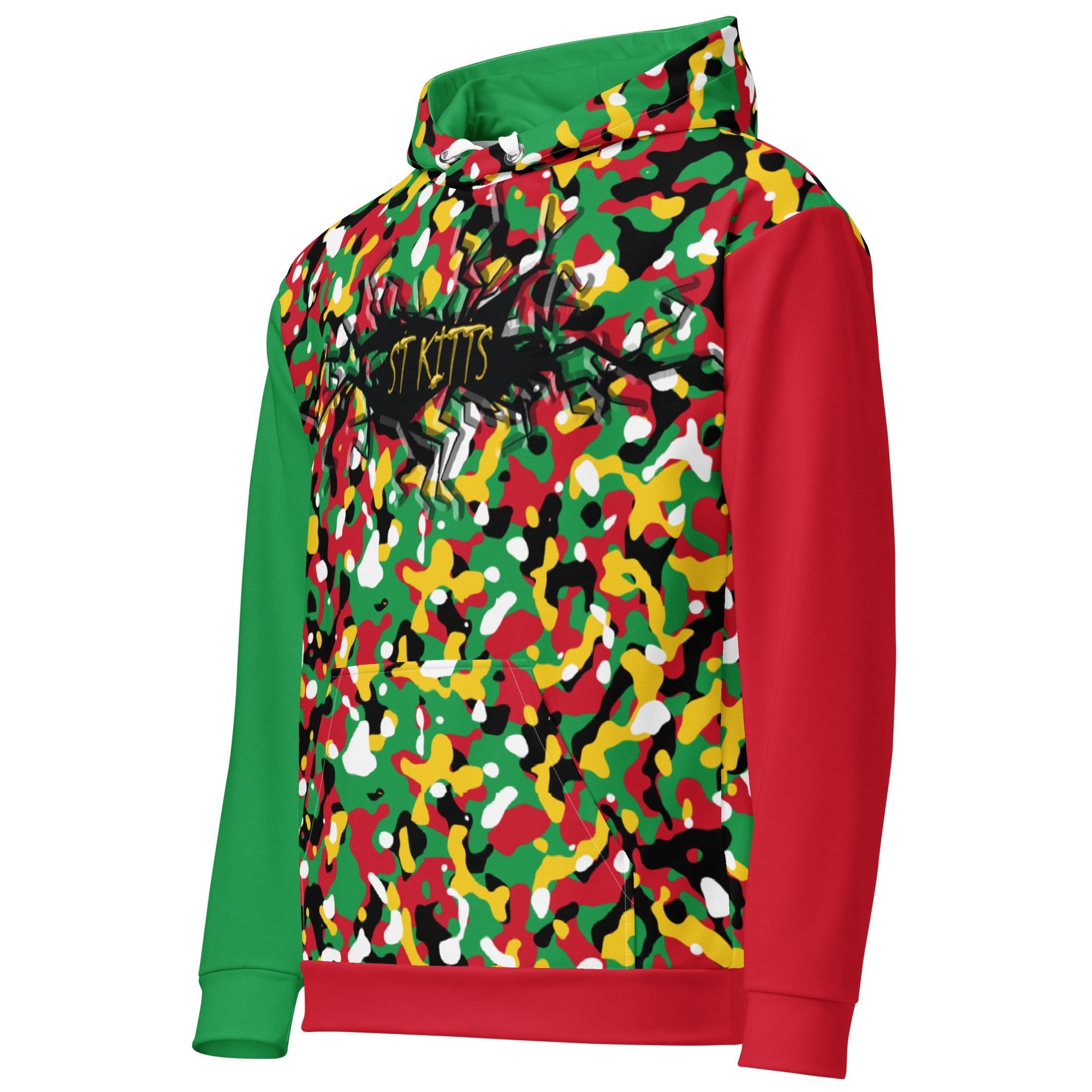 St Kitts & Nevis Girl Camo Unisex Pullover Hoodie - Conscious Apparel Store