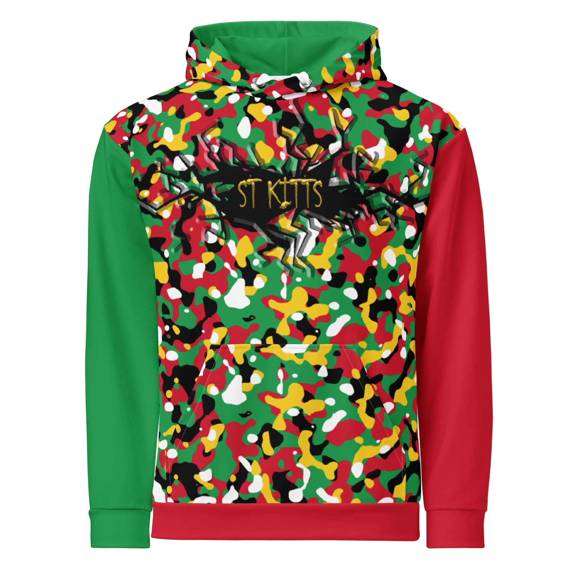 St Kitts & Nevis Girl Camo Unisex Pullover Hoodie - Conscious Apparel Store