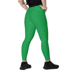 St Kitts & Nevis Green Leggings with pockets - Conscious Apparel Store