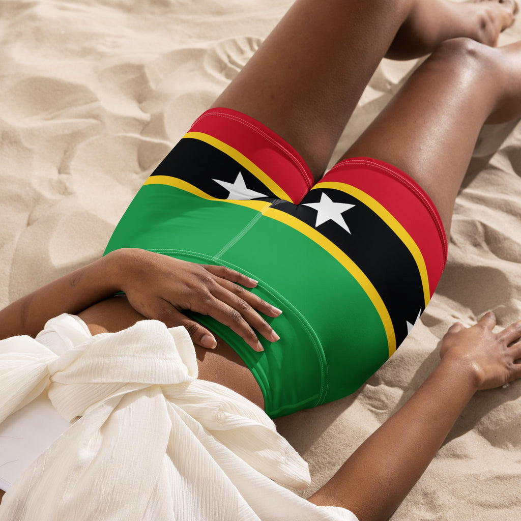St Kitts & Nevis yoga Shorts - Conscious Apparel Store