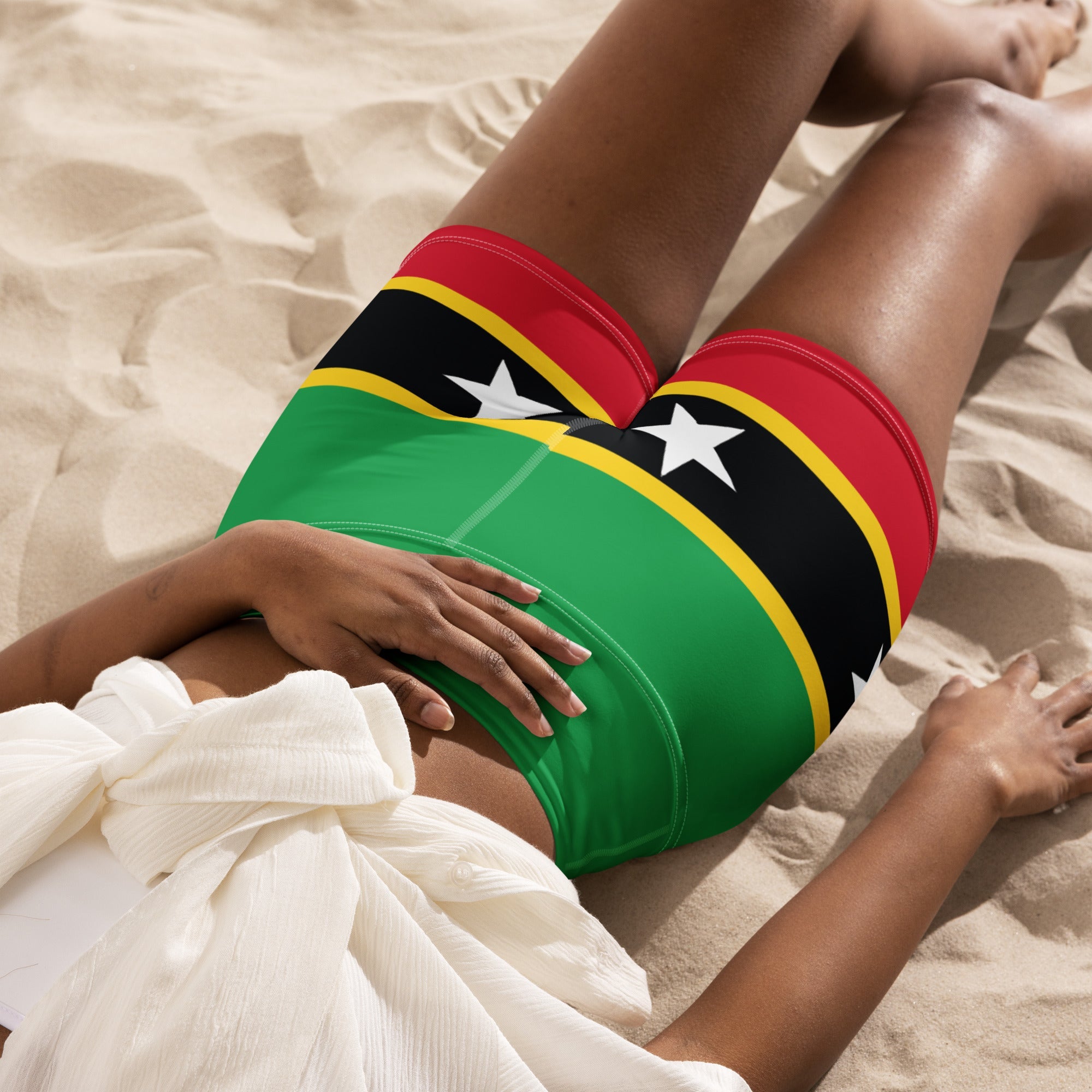 St Kitts & Nevis yoga Shorts - Conscious Apparel Store