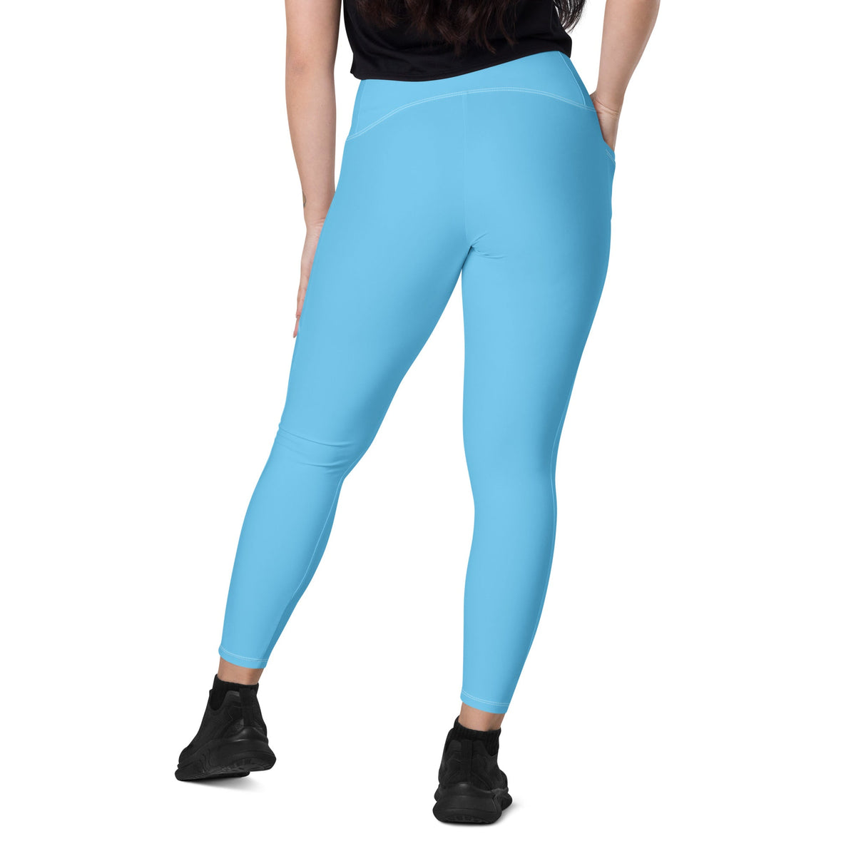 St Lucia Blue Leggings with pockets - Conscious Apparel Store