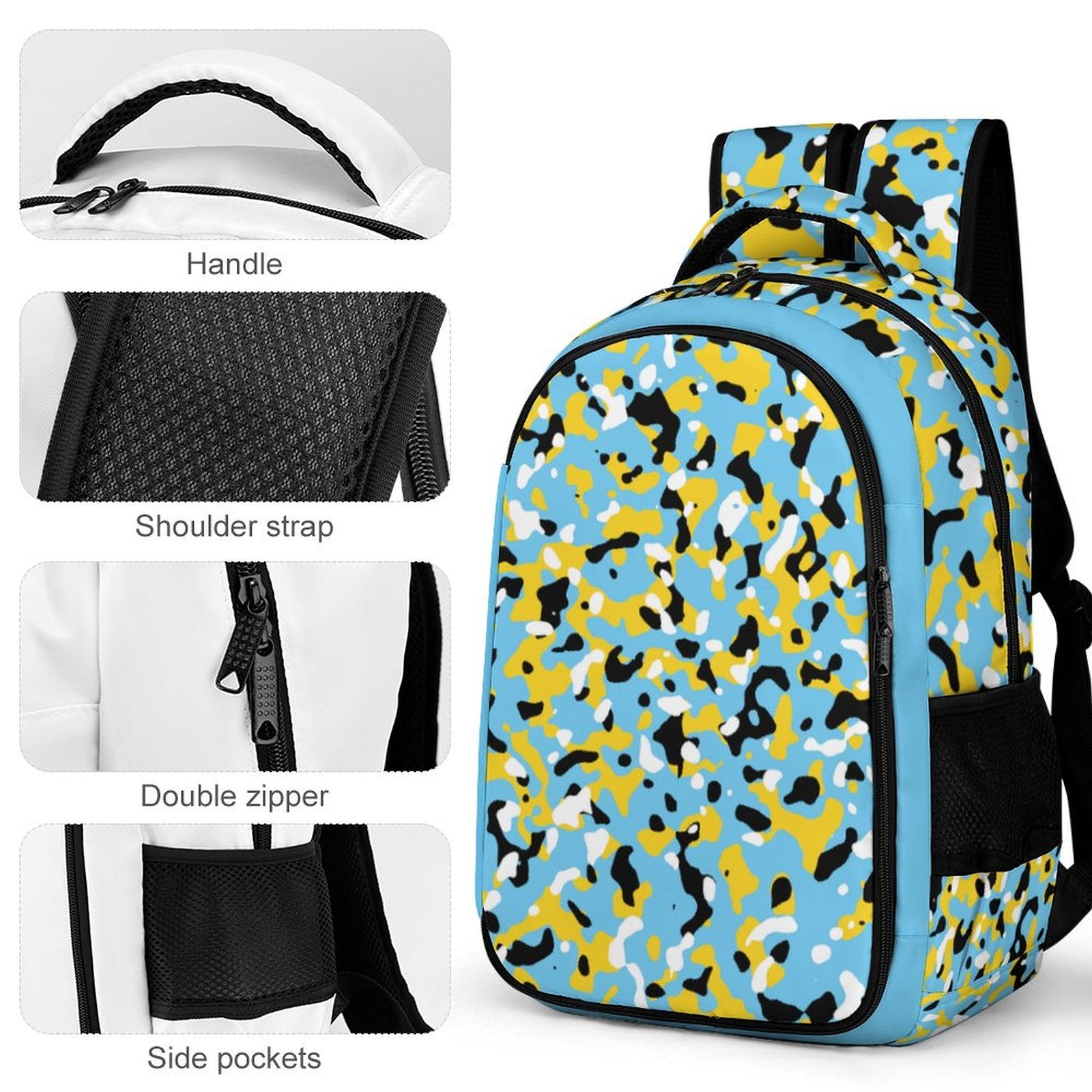 St Lucia Camo Casual Backpack - Conscious Apparel Store