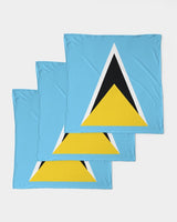 St Lucia Flag Bandana Set - Conscious Apparel Store