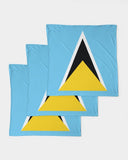 St Lucia Flag Bandana Set - Conscious Apparel Store