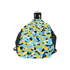 St Lucia Flag Camo Casual Chest Bag - Conscious Apparel Store