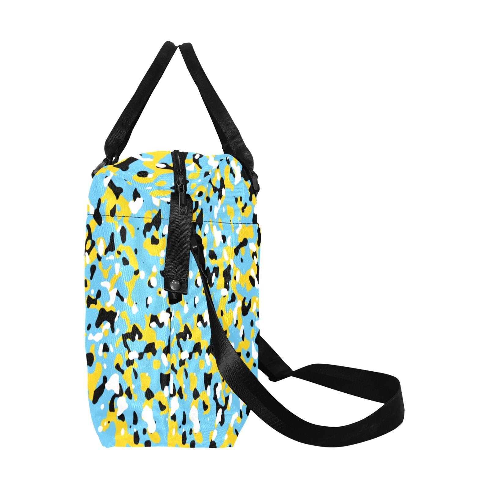 St Lucia Flag Camo Large Capacity Duffle Bag - Conscious Apparel Store