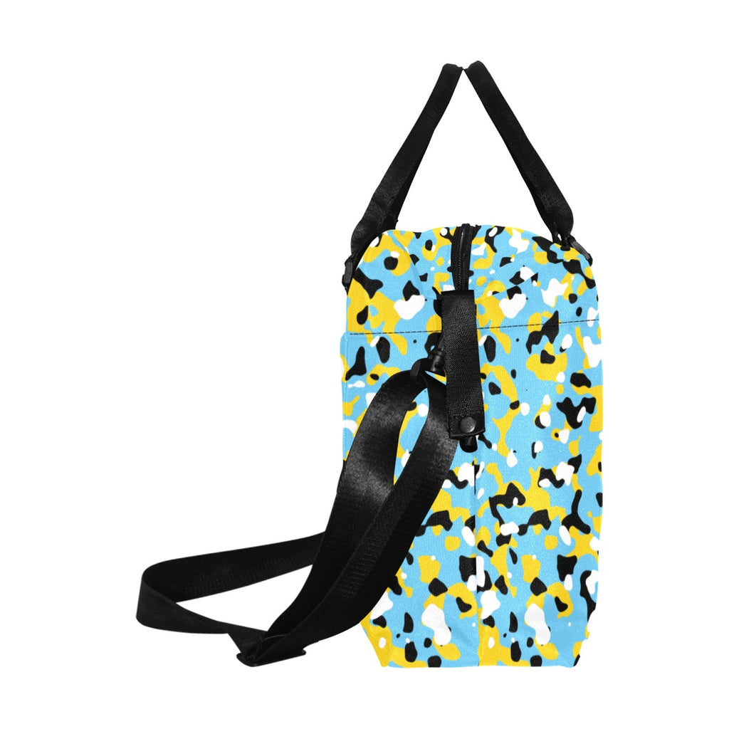 St Lucia Flag Camo Large Capacity Duffle Bag - Conscious Apparel Store