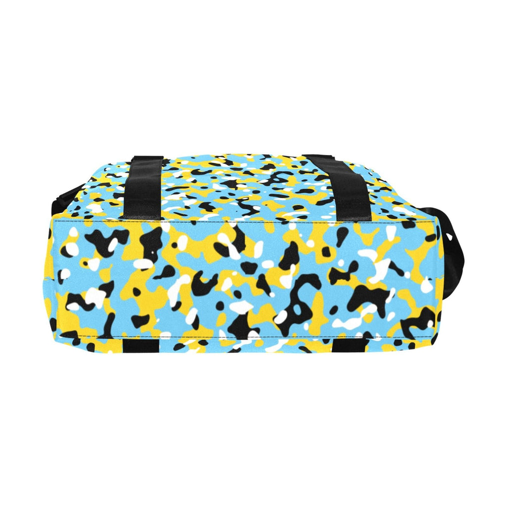 St Lucia Flag Camo Large Capacity Duffle Bag - Conscious Apparel Store