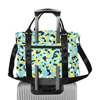 St Lucia Flag Camo Large Capacity Duffle Bag - Conscious Apparel Store