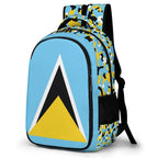 St Lucia Flag Casual Backpack - Conscious Apparel Store