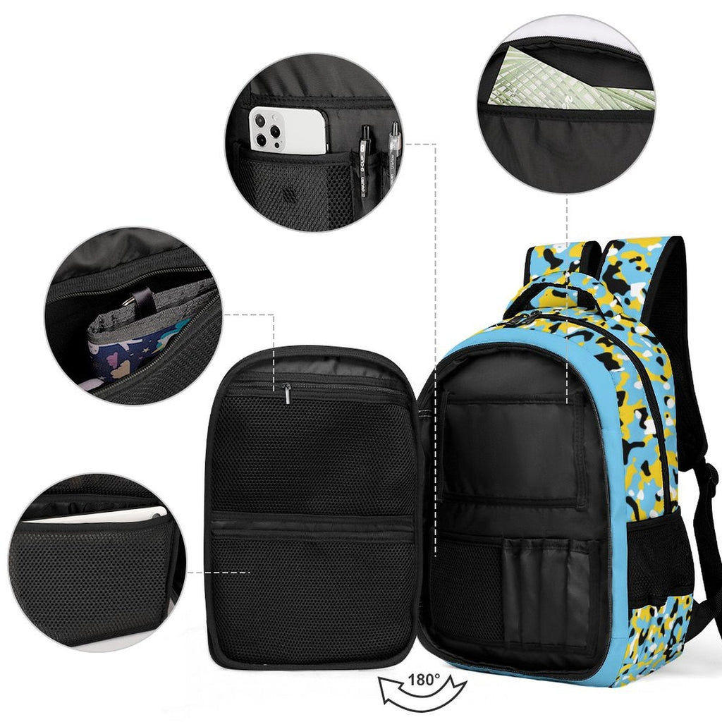 St Lucia Flag Casual Backpack - Conscious Apparel Store