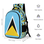 St Lucia Flag Casual Backpack - Conscious Apparel Store