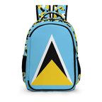 St Lucia Flag Casual Backpack - Conscious Apparel Store