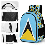 St Lucia Flag Casual Backpack - Conscious Apparel Store