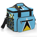 St Lucia Flag Insulated Cooler Bag - Conscious Apparel Store