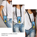 St Lucia Flag Mobile Phone Purse - Conscious Apparel Store