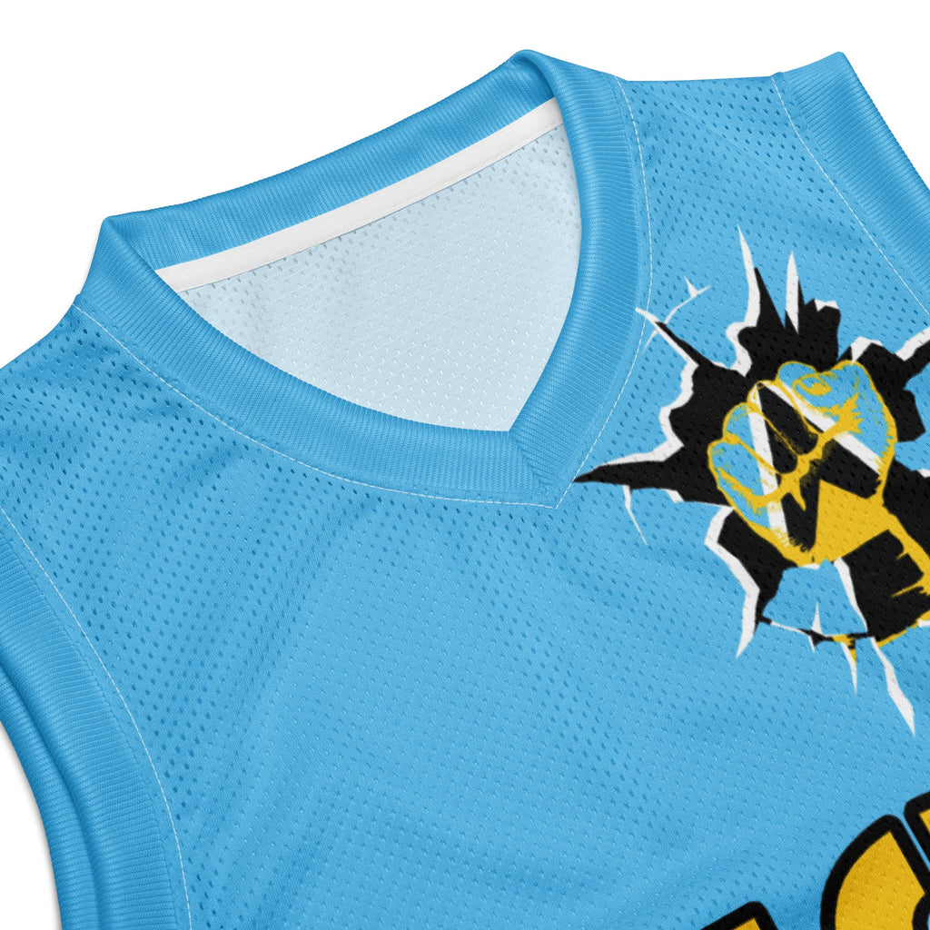 St Lucia Flag Premium Sport Jersey Tank Top - Conscious Apparel Store
