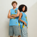 St Lucia Flag Premium Sport Jersey Tank Top - Conscious Apparel Store
