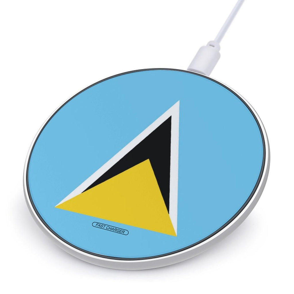 St Lucia Flag Wireless Charging Pad - Conscious Apparel Store